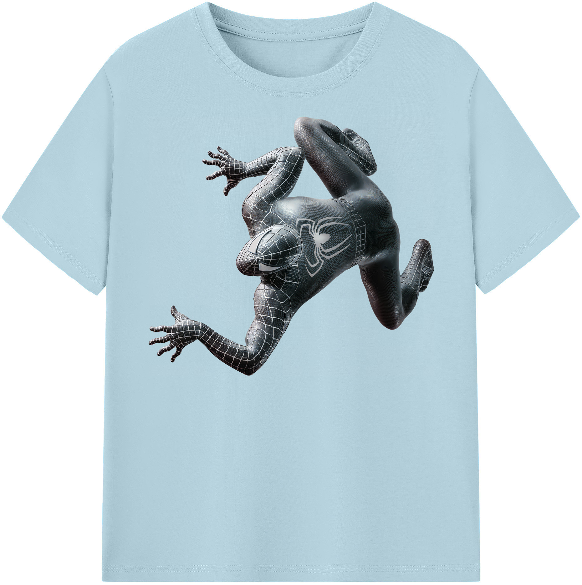 （画像用） Spider Man スパイダーマン 綿100％半袖Tシャツ（フロントプリント）
